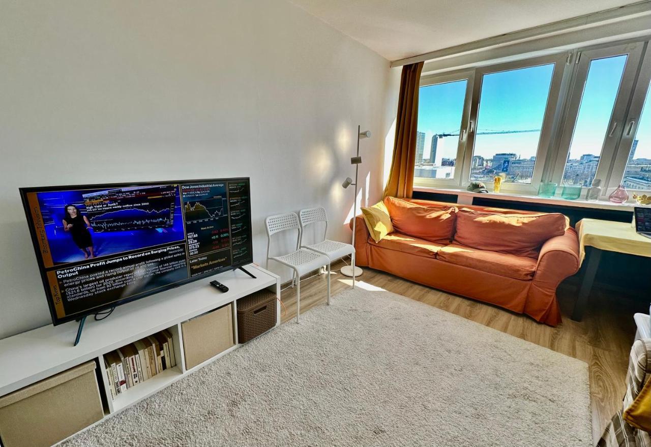 Super Apartament Brown 2X Metro Nowy Wifi Netflix Spotify Panorama Miasta Warszawa Eksteriør bilde
