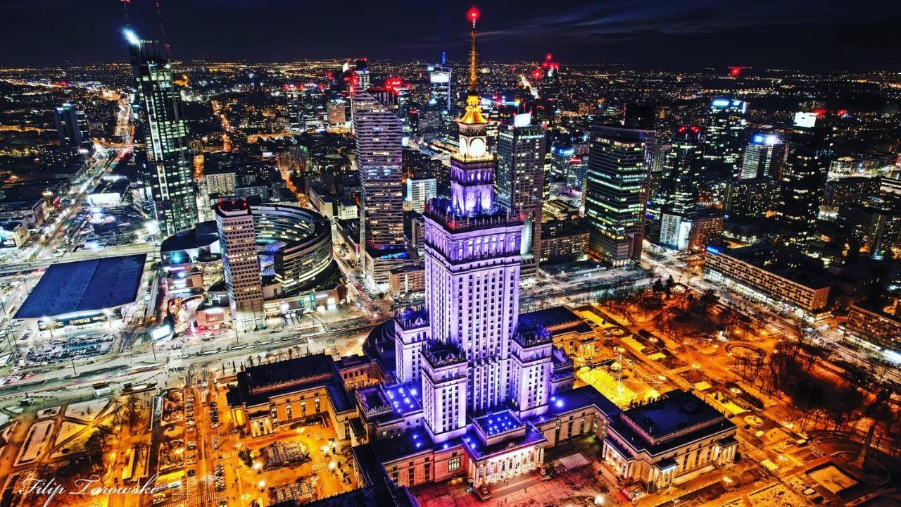 Super Apartament Brown 2X Metro Nowy Wifi Netflix Spotify Panorama Miasta Warszawa Eksteriør bilde