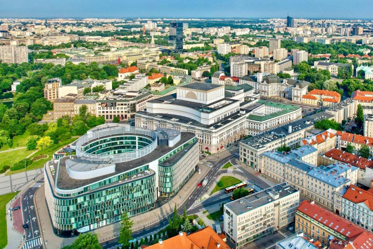 Super Apartament Brown 2X Metro Nowy Wifi Netflix Spotify Panorama Miasta Warszawa Eksteriør bilde