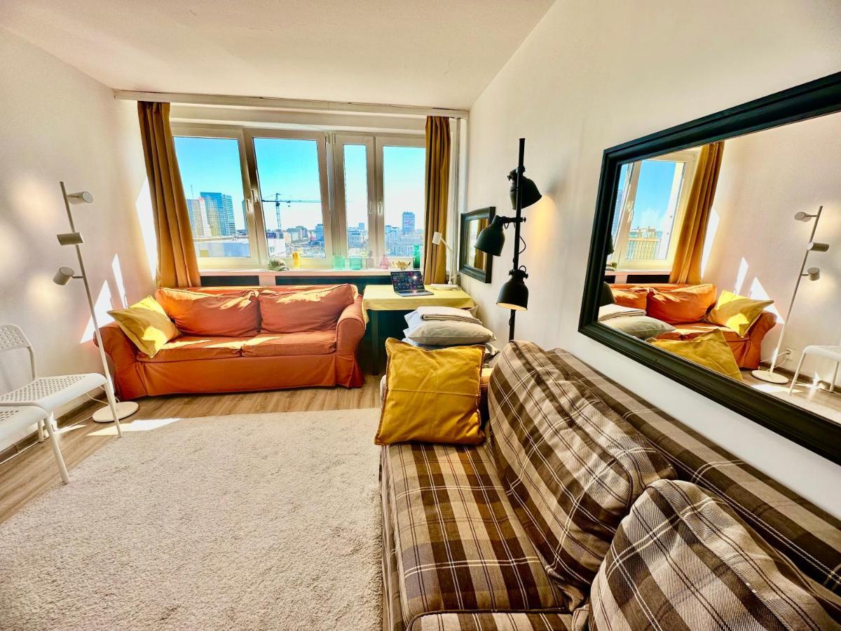Super Apartament Brown 2X Metro Nowy Wifi Netflix Spotify Panorama Miasta Warszawa Eksteriør bilde