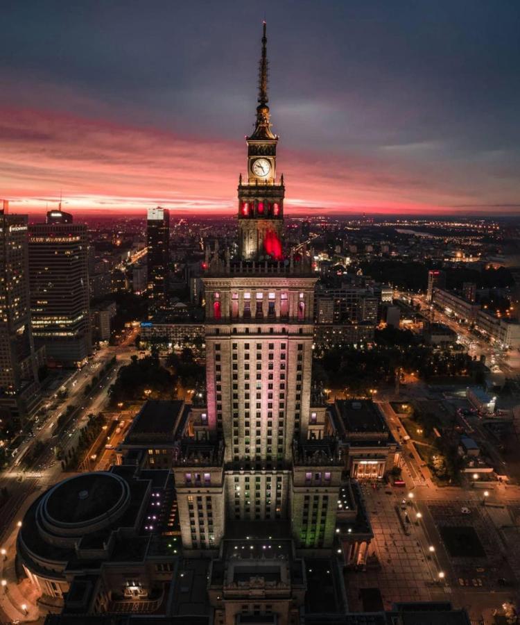 Super Apartament Brown 2X Metro Nowy Wifi Netflix Spotify Panorama Miasta Warszawa Eksteriør bilde